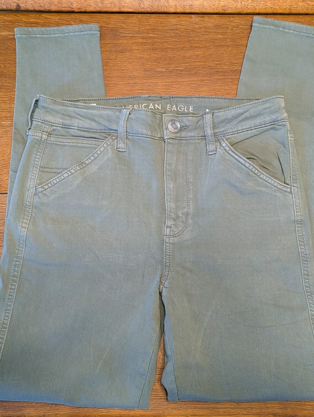 NWT American Eagle Olive Green High Rise Jegging, 10 Short*